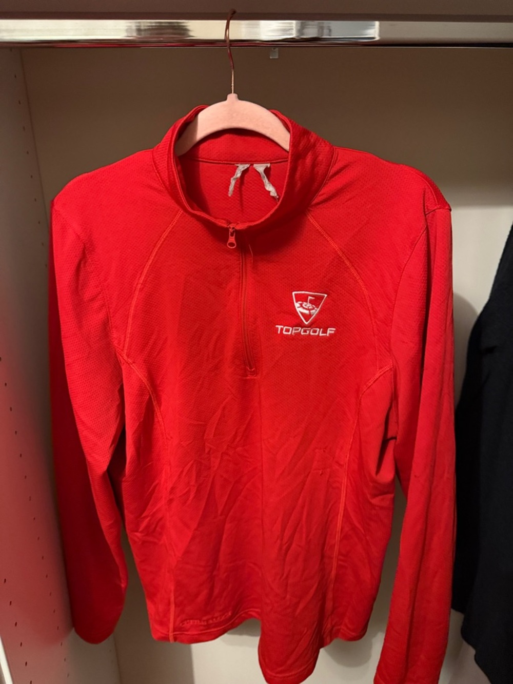 Topgolf Red Quarter-Zip Pullover